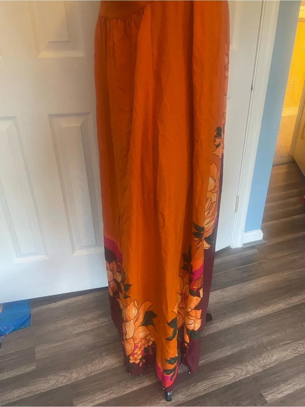 Anthropologie Farm Rio Maxi Halter Dress/Cover Up L - Picture 4 of 7